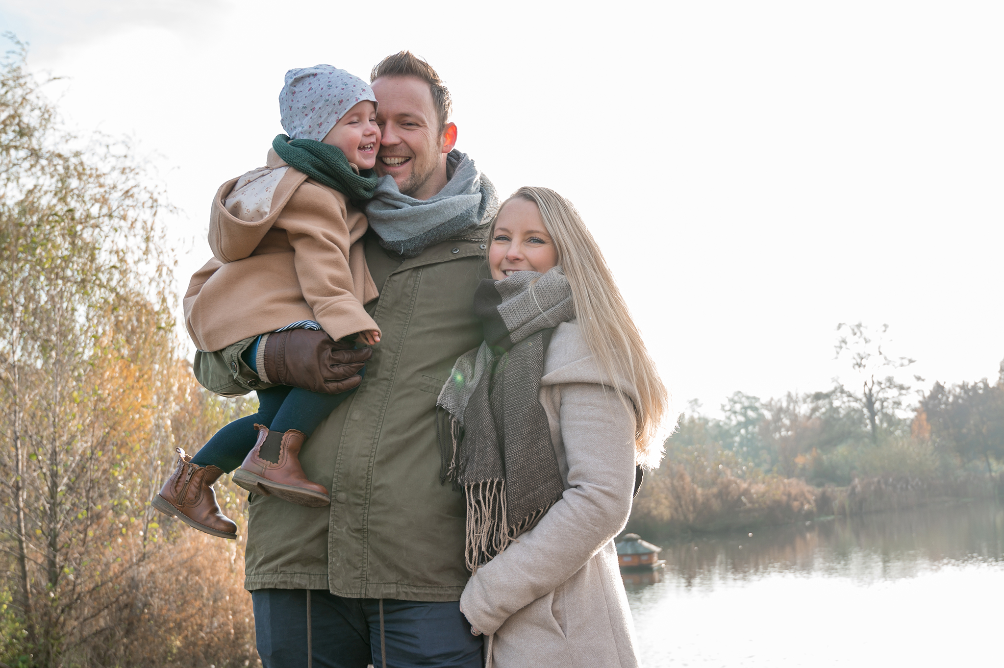 Familie am See